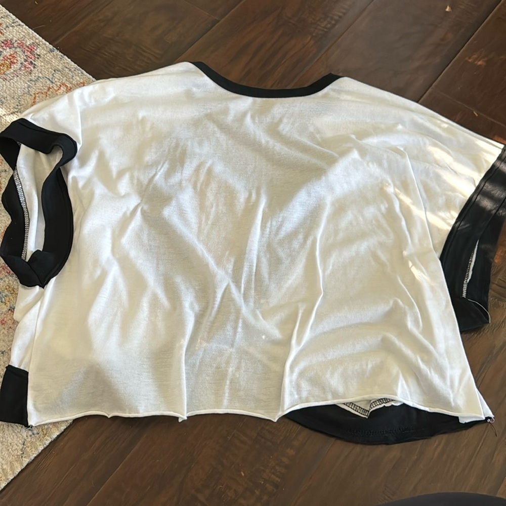 SHEIN open back cross tshirt, never worn